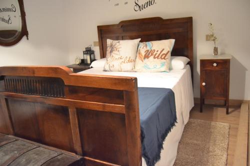 Un pat sau paturi într-o cameră la O Prado do Forno