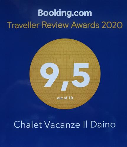 a yellow circle with the number on it at Chalet Vacanze Il Daino in Leonessa