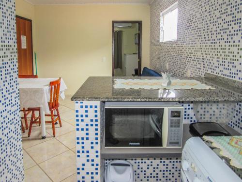 Nhà bếp/bếp nhỏ tại Hospedagem do Peduca