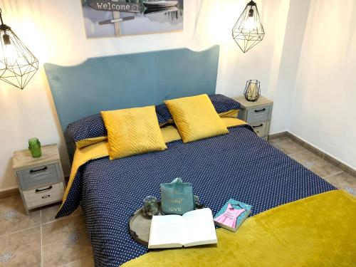 Llit o llits en una habitació de 2 bedrooms house with wifi at Viguera