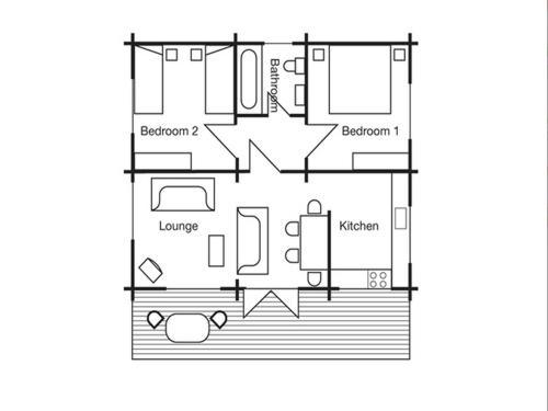 a floor plan of a house at Bynack in Aviemore