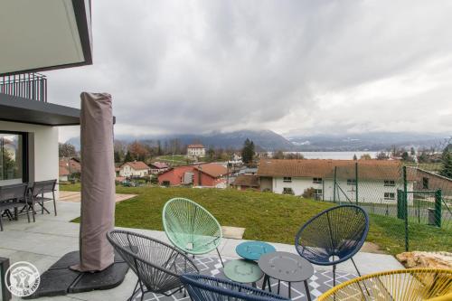 Nespecifikovaný výhled na hory nebo výhled na hory při pohledu z apartmánu