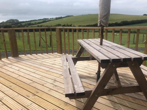 Balkón nebo terasa v ubytování Captivating 2-Bed static caravan in Holyhead