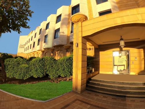 a rendering of the entrance to a building at Al Corniche in Jeddah