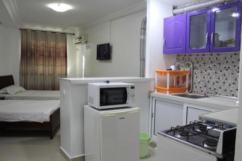 Kitchen o kitchenette sa Residence Nadra