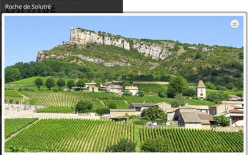 a picture of a mountain with a bunch of vines at Nuit Romantique, Spa, Champagne, Cinéma, Flipper - Escapade Veyloise in Pont-de-Veyle