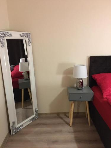 Un ou plusieurs lits dans un hébergement de l'établissement apartmán MONYA