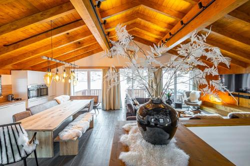 Posteľ alebo postele v izbe v ubytovaní Chalet Dorf Wagrain Alpenleben by AlpenTravel