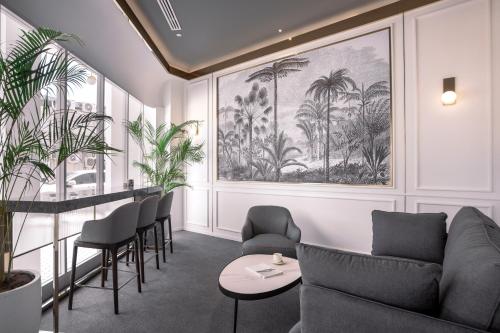 Ruang duduk di The Prestige Hotel Penang, a Member of Design Hotels