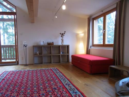 Postel nebo postele na pokoji v ubytování Ferienwohnung Siloblick