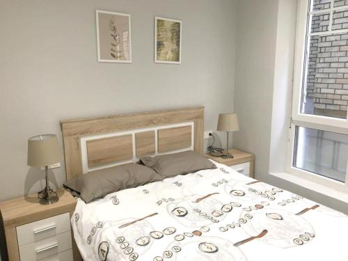 Postel nebo postele na pokoji v ubytování Welcoming apartment in León - 35 m² with comfort