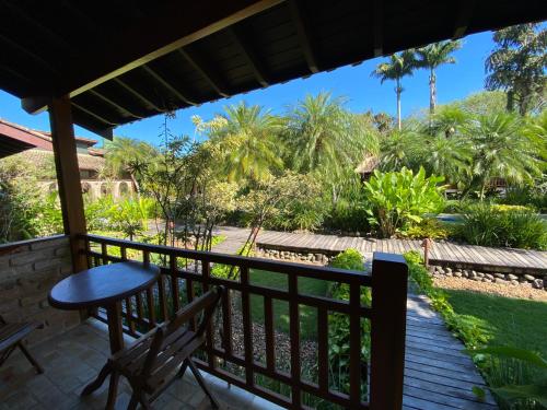 a view from the deck of the resort at Villa Bebek Hotel in Camburi