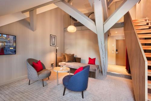 Et opholdsområde på Bergen Børs Hotel