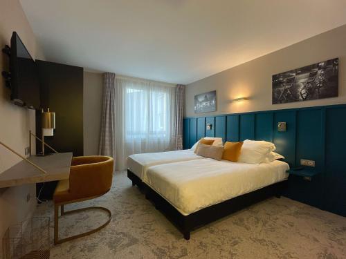 Postel nebo postele na pokoji v ubytování Best Western Plus Hotel Kregenn
