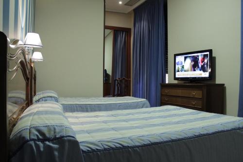 Μια τηλεόραση ή/και κέντρο ψυχαγωγίας στο Hostal Ana Belen