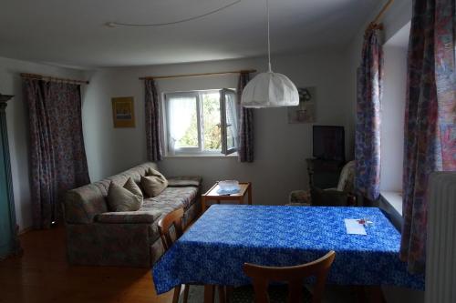 Χώρος καθιστικού στο Gästehaus Strobl am See