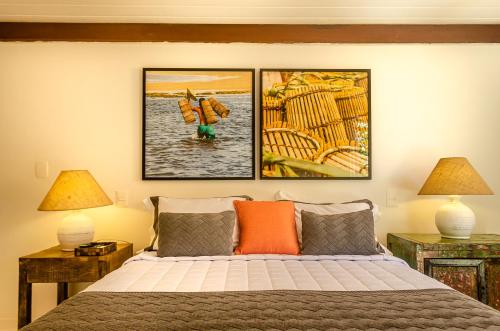 Ένα ή περισσότερα κρεβάτια σε δωμάτιο στο Villas de Gaia Hotel Boutique