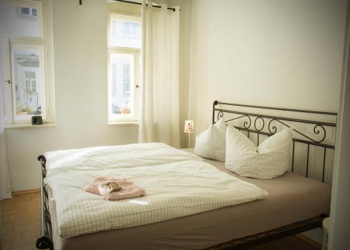 Ліжко або ліжка в номері Gartenhaus Auguste