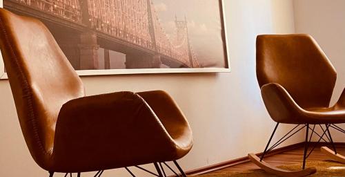 Posezení v ubytování Moderne Wohnung in Eberswalde