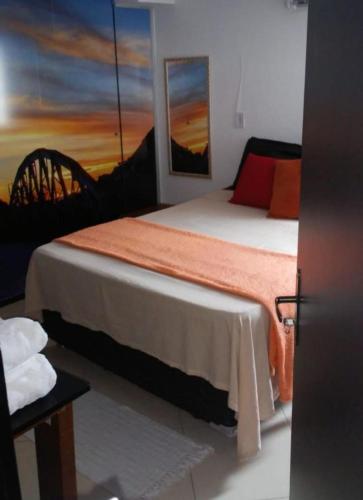 Ένα ή περισσότερα κρεβάτια σε δωμάτιο στο Hostel portal do sol