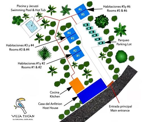 Κάτοψη του Villa Tucan