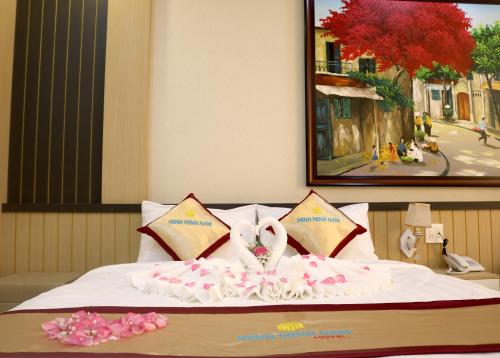 Minh Minh Nam Hotelにあるベッド