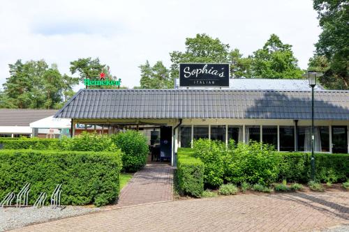 a building with a sign that reads sophia hotel at EuroParcs Beekbergen in Beekbergen