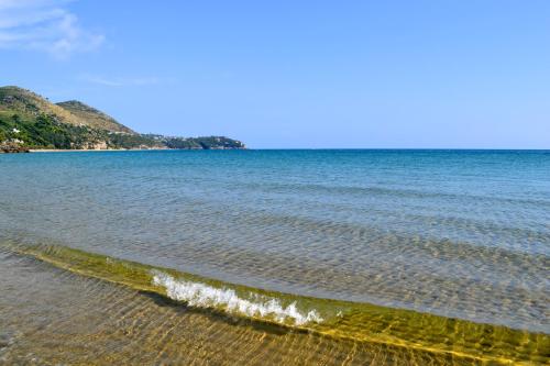 a view of the beach with the water at Summit Hotel in Gaeta
