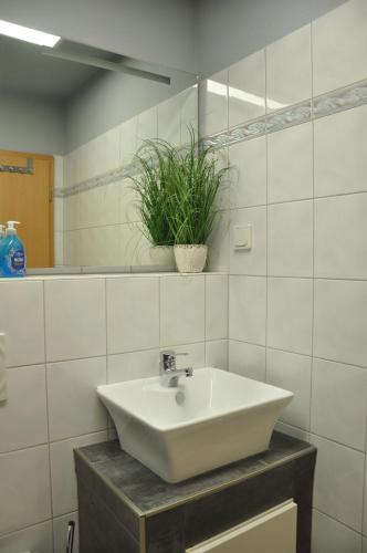 Bilik mandi di Ursprung Apartments