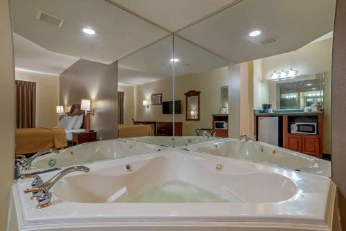 Ett badrum på Econo Lodge Inn & Suites