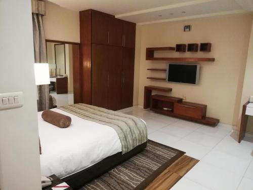 Avari Xpress Faisalabadにあるベッド
