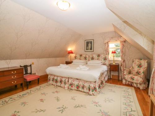 Ένα ή περισσότερα κρεβάτια σε δωμάτιο στο Claybokie - Mar Lodge Estate