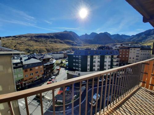 a view of a city from a balcony at Altissim Nevada II in Pas de la Casa