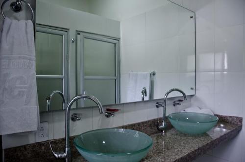 Koupelna v ubytování Hotel Chucarima