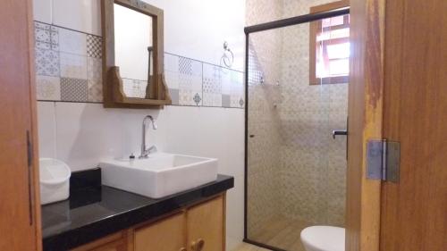 Ένα μπάνιο στο Residencial do Cadinho