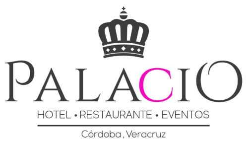 a logo for a hotel with a crown on it at Hotel Palacio in Córdoba