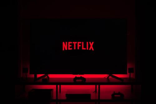 a television with a netflix sign on top of it at Orana Motel in Dubbo