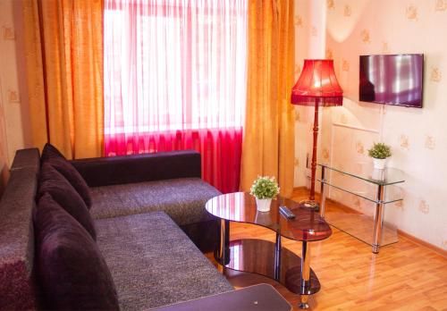 Coin salon dans l'établissement Apartment Kvartirniy Vopros Hudaiberdina 126