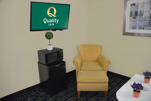 Μια τηλεόραση ή/και κέντρο ψυχαγωγίας στο Quality Inn & Suites Dublin