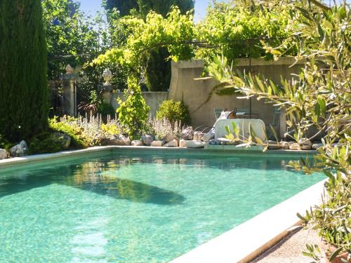 Maison de 2 chambres avec piscine partagee jardin amenage et wifi a Oppedeの敷地内または近くにあるプール