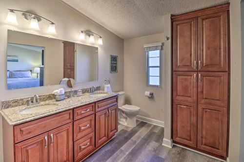 A bathroom at White River Fishing Escape with Deck and Patio!