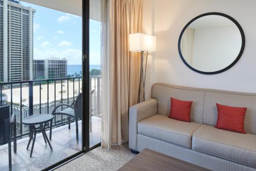 Posezení v ubytování Aqua Palms Waikiki
