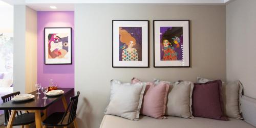 Posezení v ubytování Artree Suites