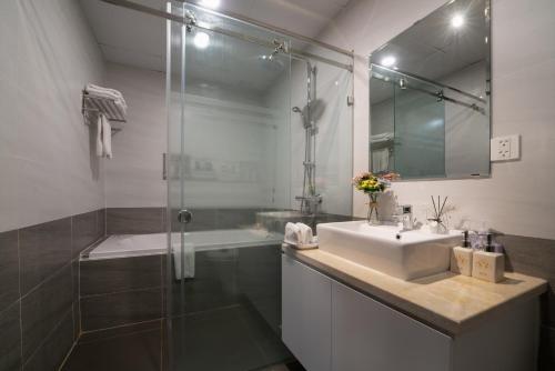 Phòng tắm tại Bao Hung Hotel & Apartment - Tran Thai Tong