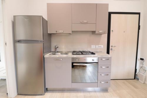 Una cocina o zona de cocina en Moon Bologna