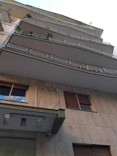 an external view of a building with windows at Alba central City in Palermo