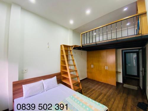 Katil atau katil-katil dalam bilik di Haiphong Backpacker Hostel