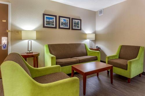 Χώρος καθιστικού στο Comfort Inn Fort Mill Amusement Park at Carowinds Blvd