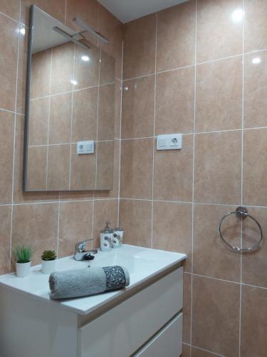 Koupelna v ubytování Villa Thais, private heated pool, ideal for your holidays in Caleta de Fuste