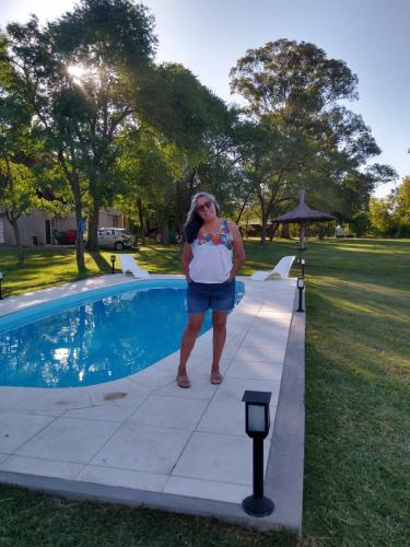Kolam renang di atau dekat dengan Cabañas La Deseada (Ranchos, Buenos Aires)